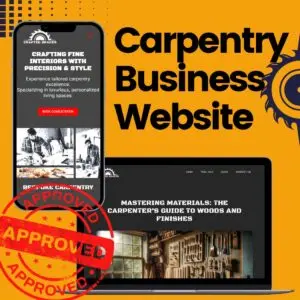 Ready-Made Carpentry Business Website for Sale